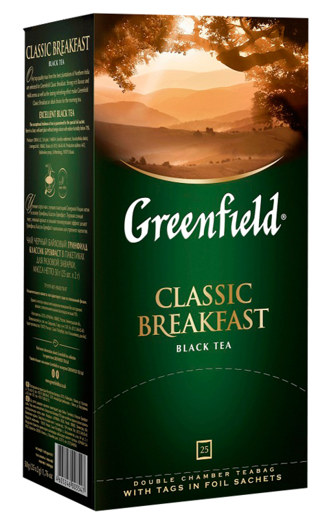Чай черный «Greenfield» Classic Breakfast, 25 пакетиков