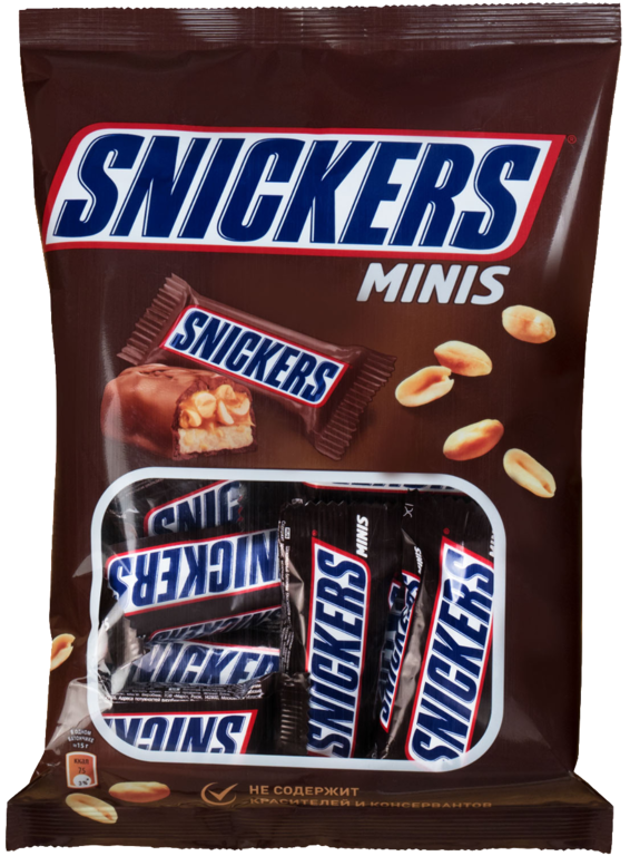 Шоколадный батончик «Snickers» минис, 180 г