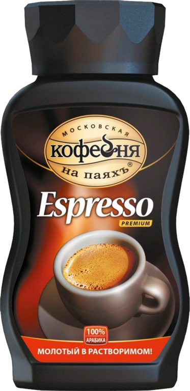 Кофе натуральный «Московская кофейня на паяхъ» Espresso, растворимый с молотым, 95 г