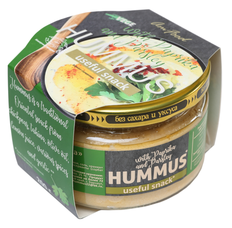 Хумус «Полезные продукты» с паприкой и петрушкой, 200 г