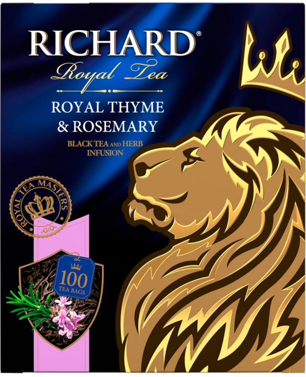 Чай черный «Richard» Royal Thyme & Rosemary, 100 пакетиков