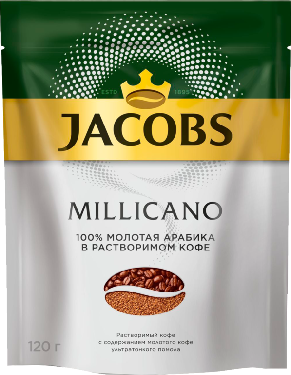Кофе «Jacobs Monarсh» Millicano, молотый в растворимом, 120 г