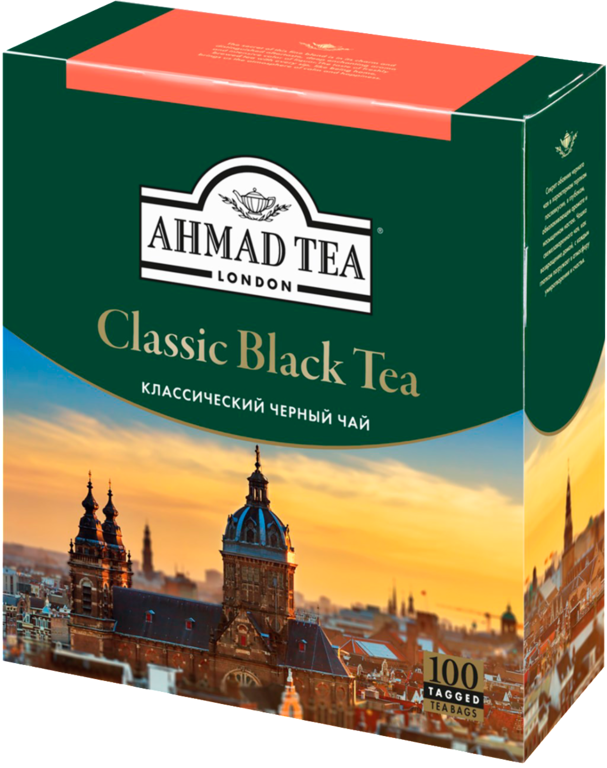 Чай черный «Ahmad Tea» Классический, 100 пакетиков