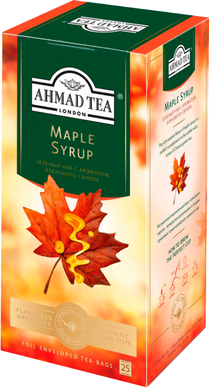 Чай зеленый «Ahmad Tea» Кленовый сироп, 25 пакетиков