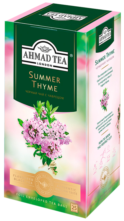Чай черный «Ahmad Tea» Летний Чабрец, 25 пакетиков
