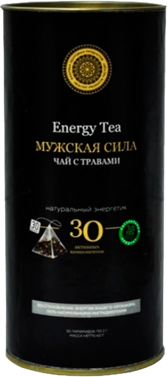 Чай черный «Фабрика здоровых продуктов» Мужская сила, 30 пирамидок