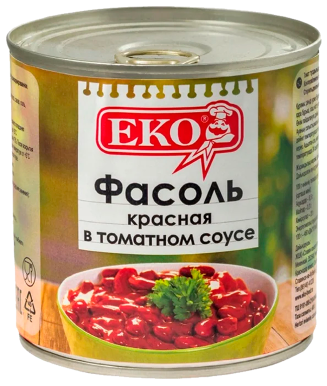 Фасоль красная «Еко» в томатном соусе, 400 г