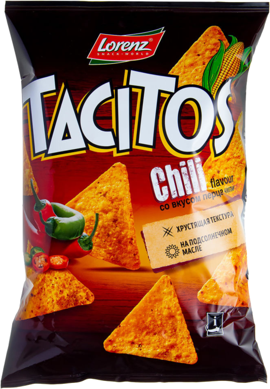 Кукурузные чипсы «Tacitos» Перец Чили, 125 г