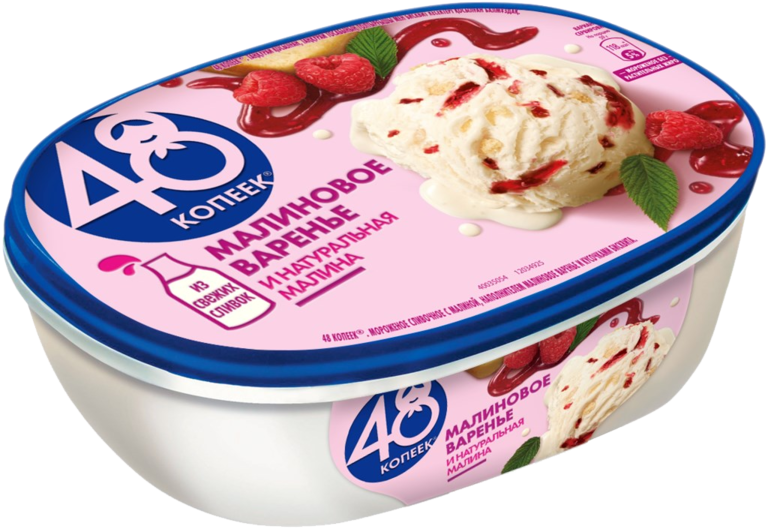 Мороженое «48 копеек» Малина, 800 мл