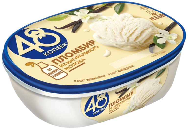 Мороженое «48 копеек» Пломбир, 800 мл