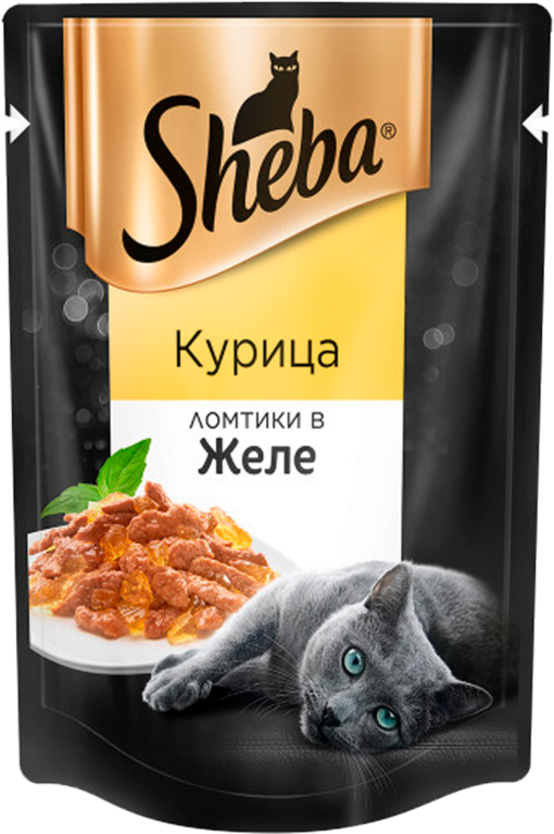 Влажный корм для кошек «Sheba» ломтики с курицей в желе, 85 г