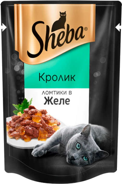 Влажный корм для кошек «Sheba» ломтики с кроликом в желе, 85 г