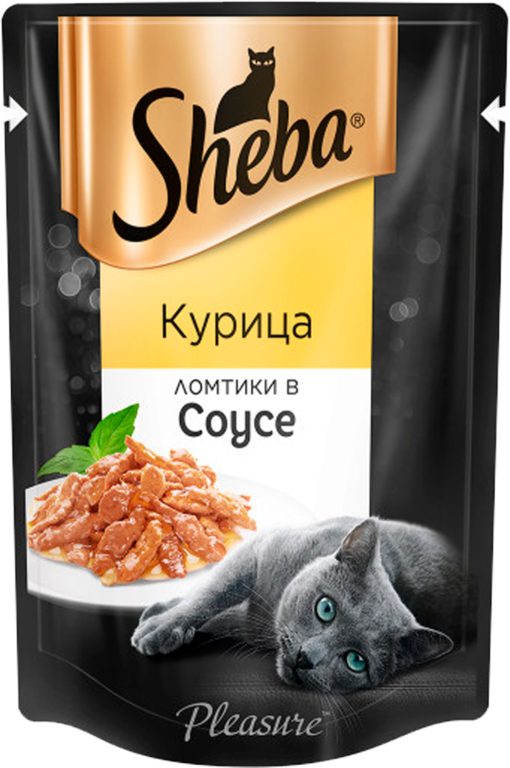 Влажный корм для кошек «Sheba» Pleasure утка, ломтики в соусе, 85 г