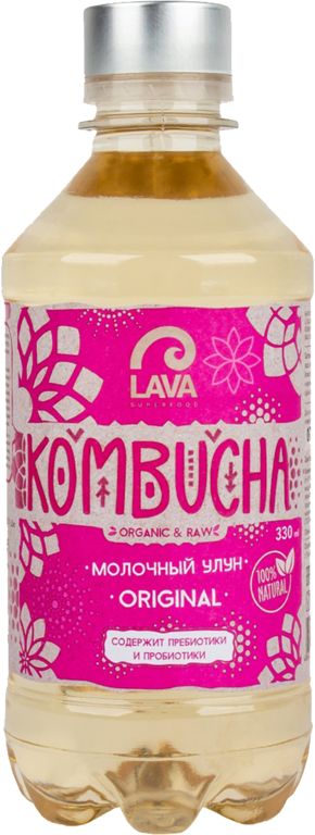 Напиток «Lava» Kombucha молочный улун Original, 330 мл