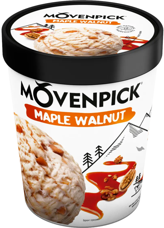 Мороженое «Movenpick» кленовый сироп и грецкий орех, 480 мл