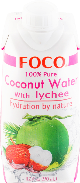 Кокосовая вода «FOCO» с соком личи, 330 мл