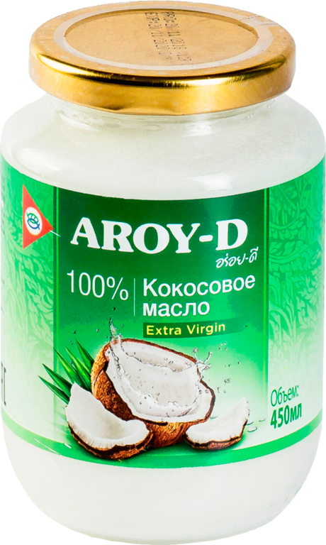 Кокосовое масло «AROY-D» Extra virgin, 450 мл