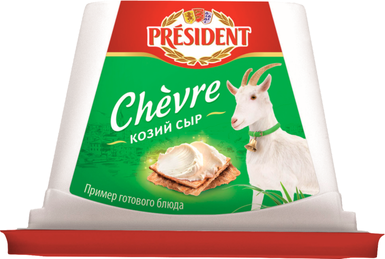 Сыр 65% «PRESIDENT» Crème de Chèvre, козий, 140 г