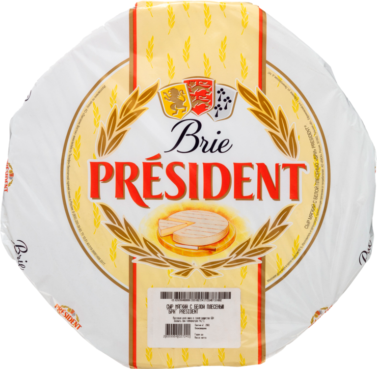 Сыр 60% «PRESIDENT» Бри с белой плесенью, 1 кг