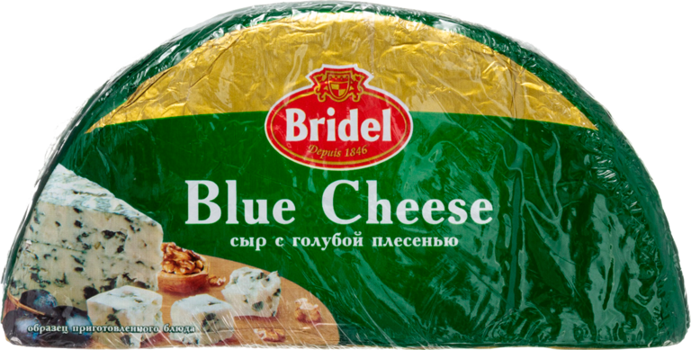 Сыр 51% «Bridel» Blue Cheese, с голубой плесенью, 2 шт