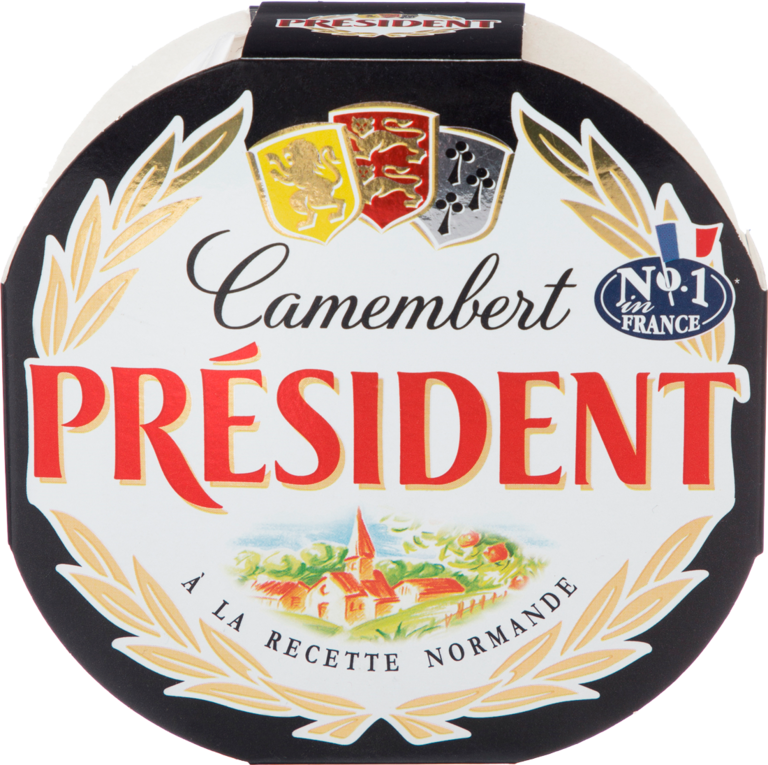 Сыр 45% «PRESIDENT» Camembert с белой плесенью, 125 г