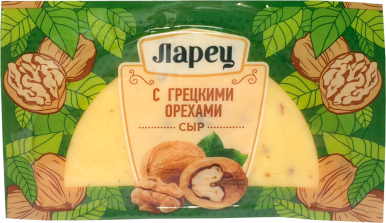 Сыр 50% «Ларец» с грецкими орехами, 245 г