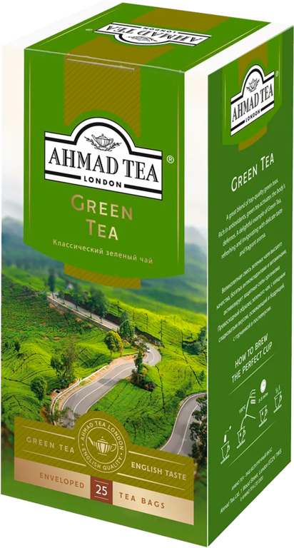 Чай зеленый «Ahmad Tea» 25 пакетиков