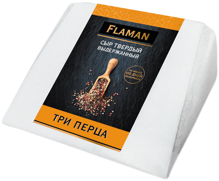 Сыр 40% «Flaman» три перца, 200 г