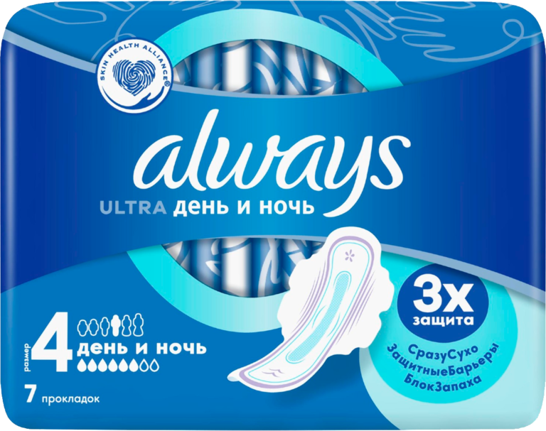 Прокладки «Always» Ultra День и ночь, 7шт