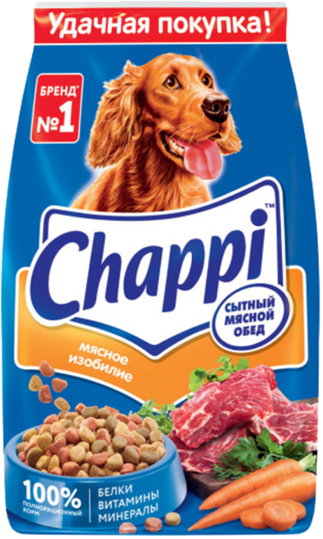 Сухой корм для собак «Chappi» Сытный мясной обед, Мясное изобилие, 2,5 кг