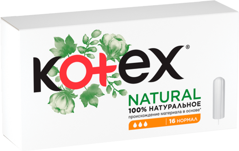 Тампоны «Kotex» Natural нормал, 16шт