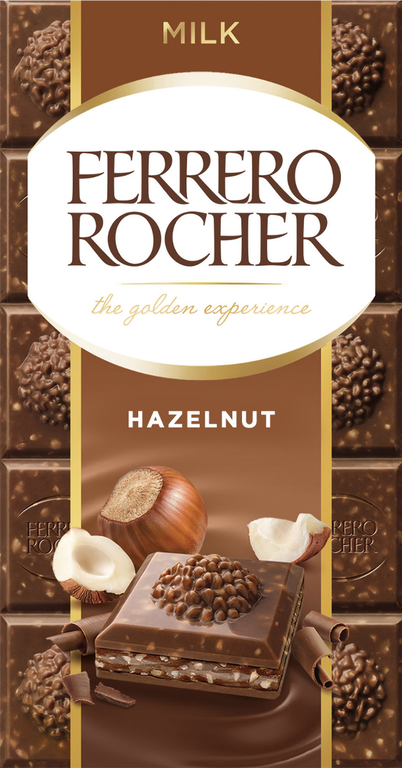 Молочный шоколад «Ferrero Rocher» с фундуком, 90 г