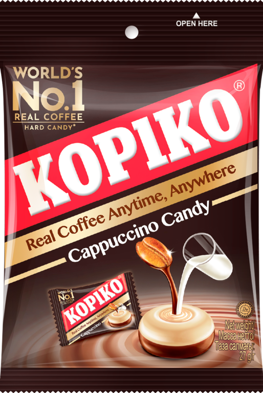 Леденцы «KOPIKO» Cappuccino Candy, 27 г