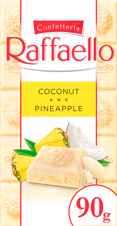 Белый шоколад «Raffaello» Кокос и ананас, 90 г