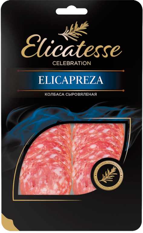 Колбаса «Elicatesse» Elicapreza сыровяленая, в нарезке, 100 г