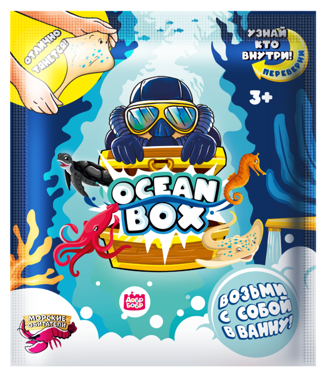 Игрушка эластичная «Ocean Box Морские обитатели», 1 шт