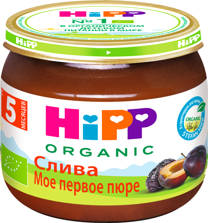 Пюре фруктовое «HIPP» Слива, 80 г