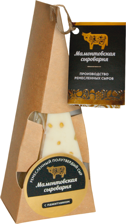 Сыр «Мамонтовская сыроварня» с пажитником, 150 г