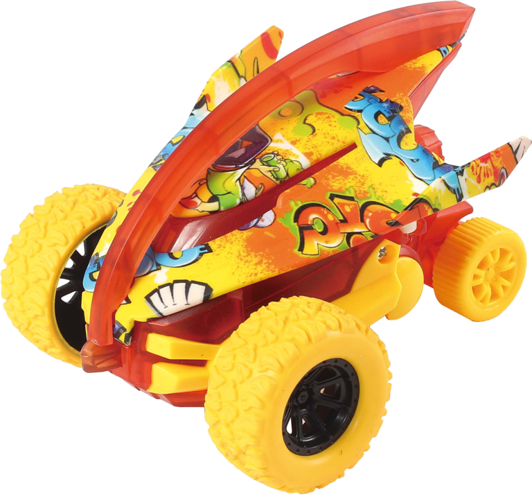 Инерционный автомобиль с граффити, со спецэффектом поворота на 360 градусов Инерционный автомобиль с граффити, со спецэффектом поворота на 360 градусов