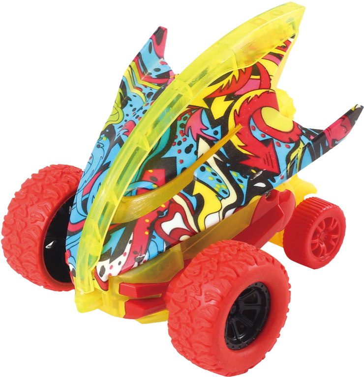 Инерционный автомобиль с граффити, со спецэффектом поворота на 360 градусов Инерционный автомобиль с граффити, со спецэффектом поворота на 360 градусов