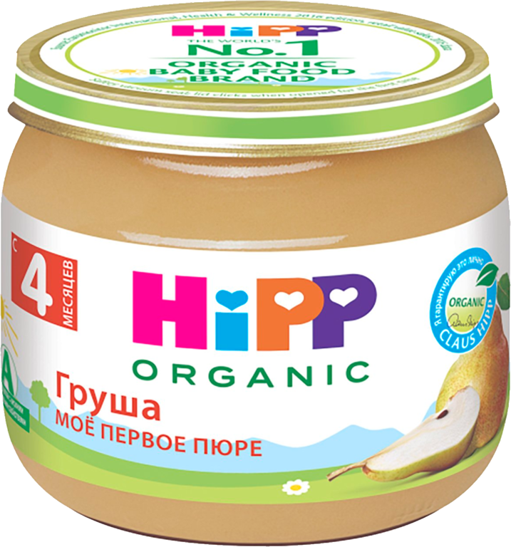 Пюре фруктовое «Hipp Organic» Груша, 80 г