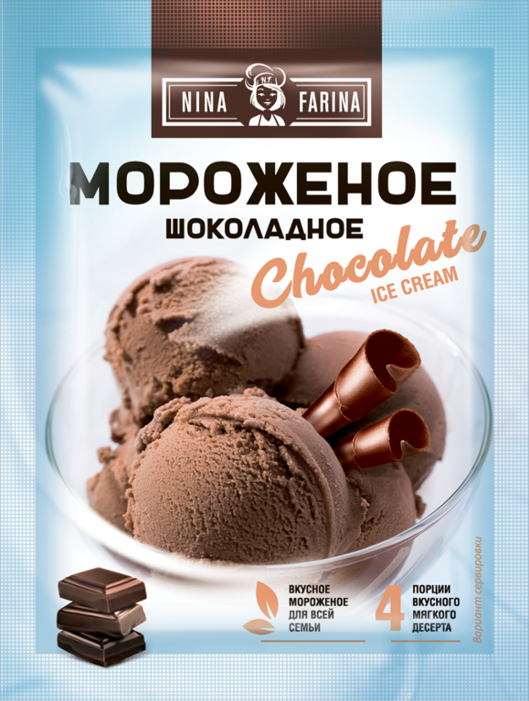 Мороженое «Nina Farina» шоколадное, 70 г