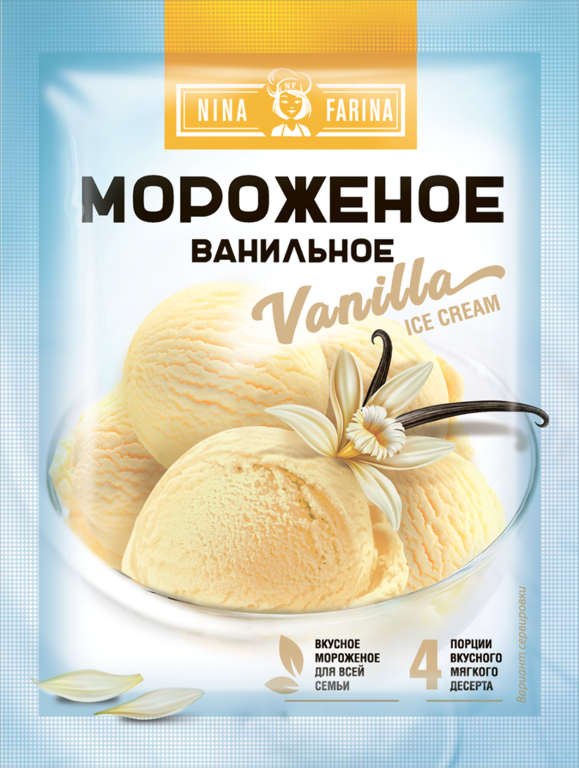 Мороженое «Nina Farina» Ванильное, 70 г