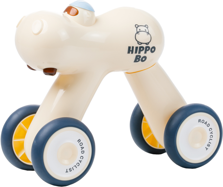 Машинка-бегемотик «Hippo BO» цвет: абрикосовый
