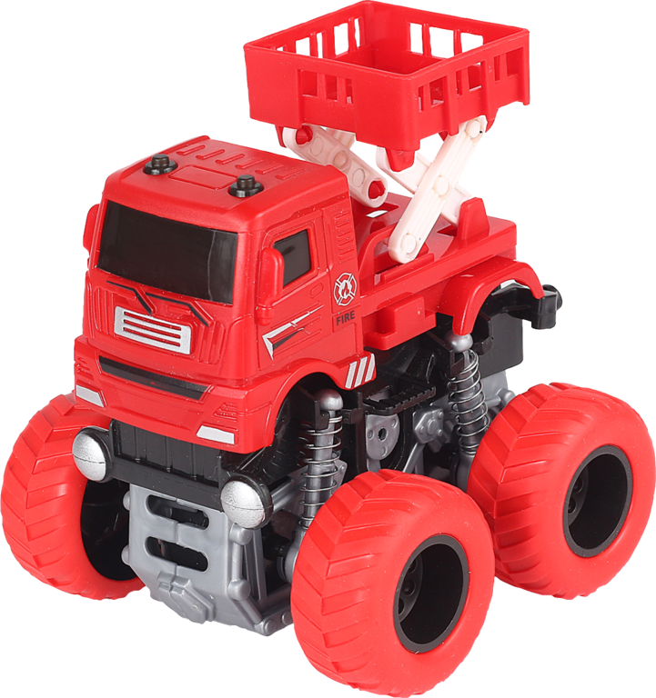 Пожарная техника «Wild Power» со спецэффектом поворота на 360 градусов, цвет: красный