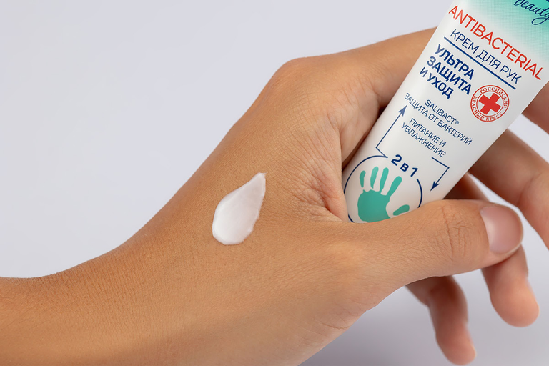 Крем для рук «Aura beauty» Antibacterial, 40 мл