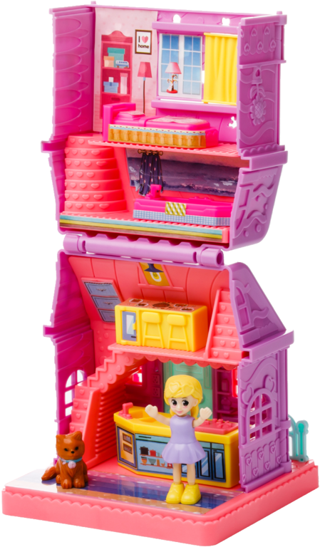 Двухэтажный домик Little Corner с куколкой и аксессуарами