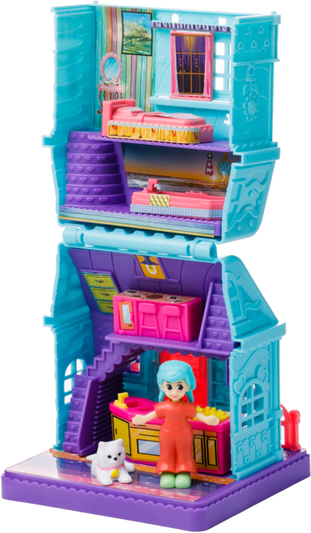 Двухэтажный домик Little Corner с куколкой и аксессуарами