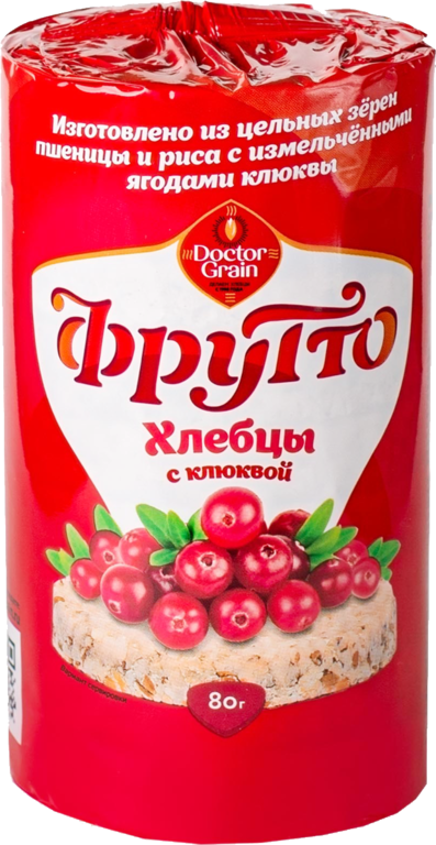 Хлебцы «Doctor Grain» Фрутто с клюквой, 80 г