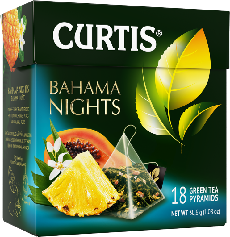 Чай зеленый «Curtis» Bahama Nights, 18 пирамидок